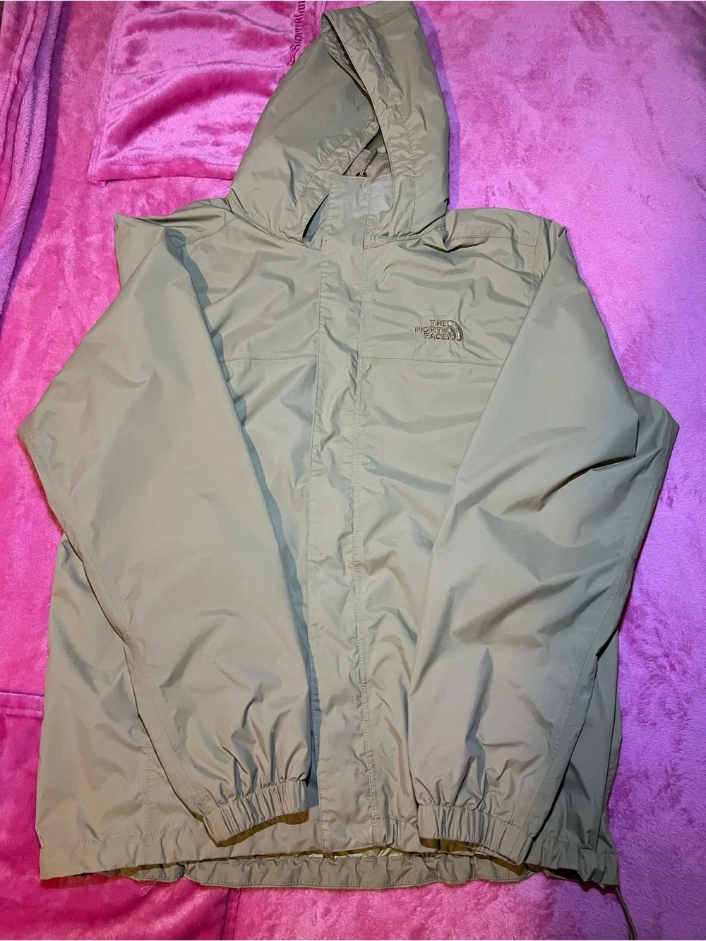 The North Face Men's Hooded Raincoat in Light Khaki